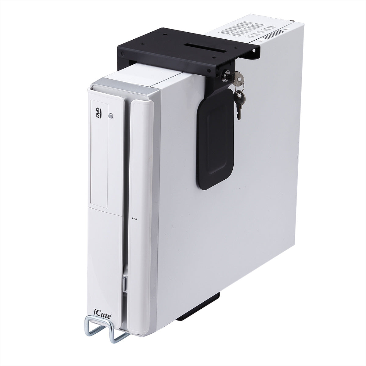 ROLINE CPU-Halterung (Untertisch) – bis 10 kg, schwarz, Metall