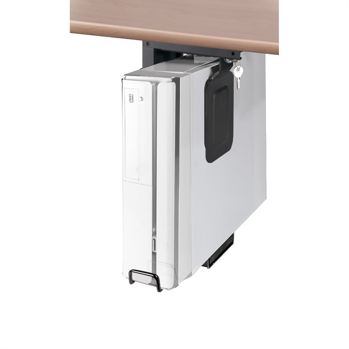 ROLINE CPU-Halterung (Untertisch) – bis 10 kg, schwarz, Metall