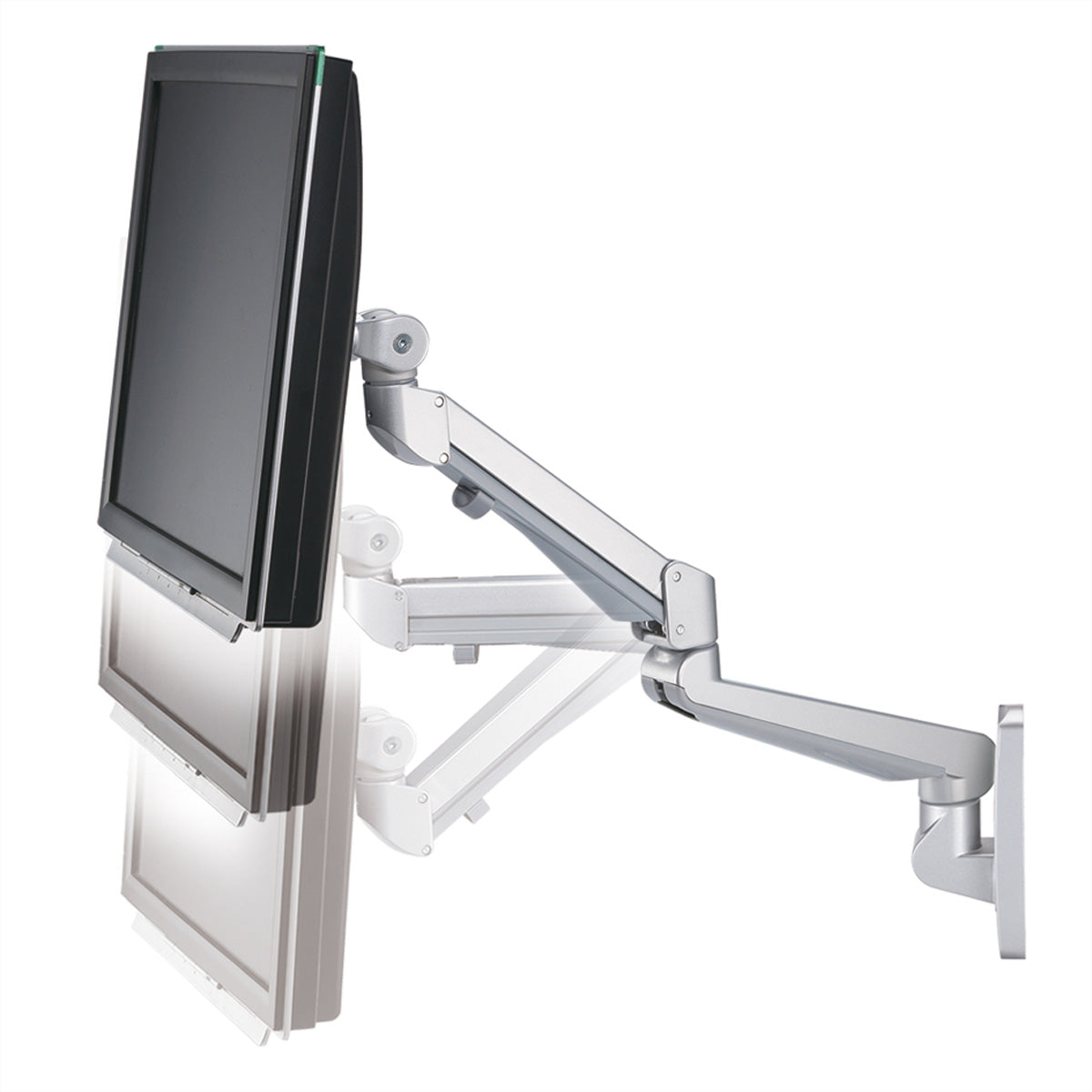 ROLINE Monitor-Wandhalterung – 1 Monitor – bis 32" – VESA 75×75/100×100 mm – bis 8 kg/Monitor – Gasfeder