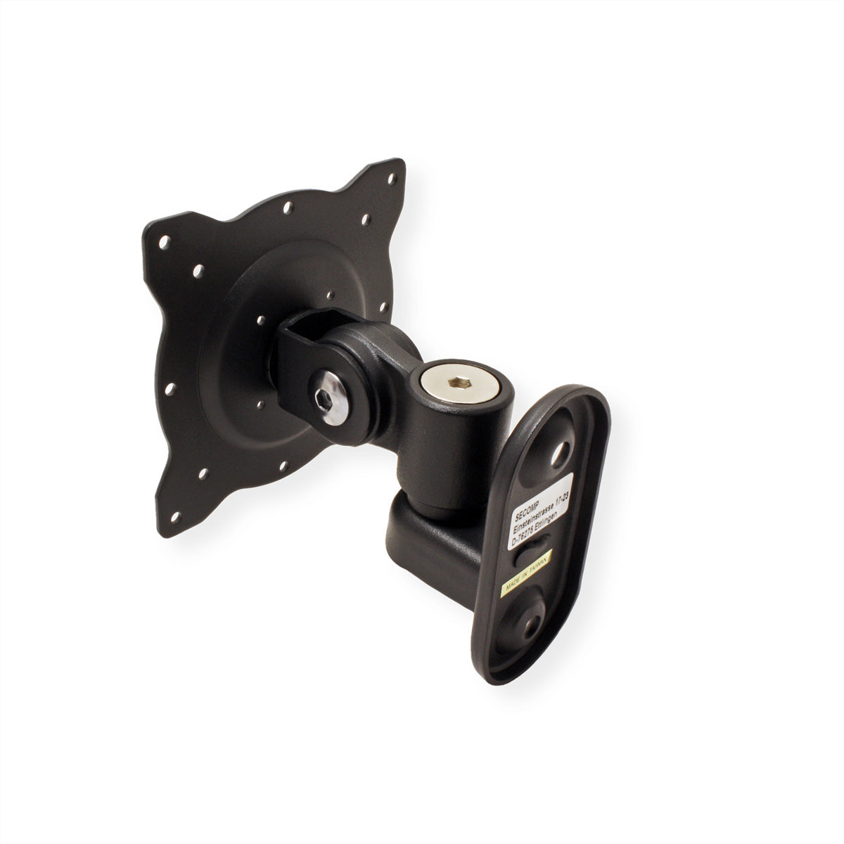 ROLINE Monitor-Wandhalterung – 1 Monitor – VESA 75×75/100×100 mm – bis 10 kg/Monitor – 3 Gelenke, schwenkbar