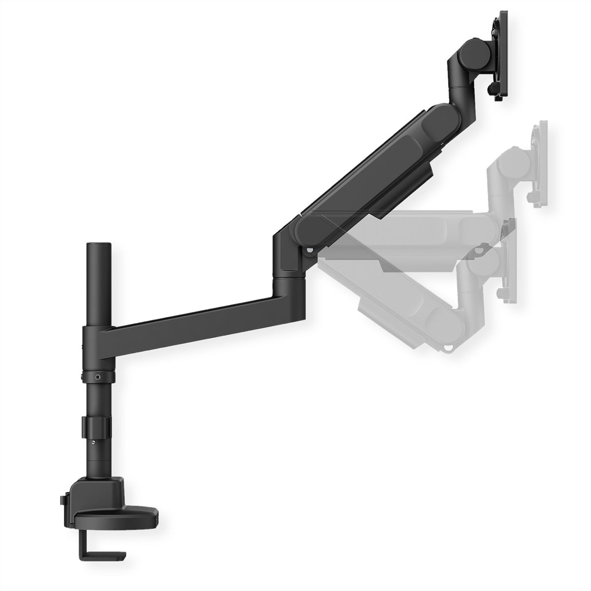 ROLINE Monitorarm Tischhalterung – 24–57" – VESA 75×75/100×100/200×100/200×200 mm – bis 27 kg/Monitor