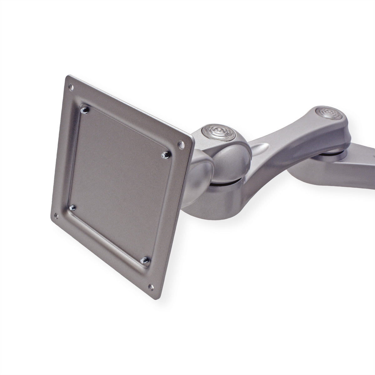ROLINE Monitorarm Tischhalterung – 2 Monitore – VESA 75×75/100×100 mm – bis 8 kg/Monitor – Silber
