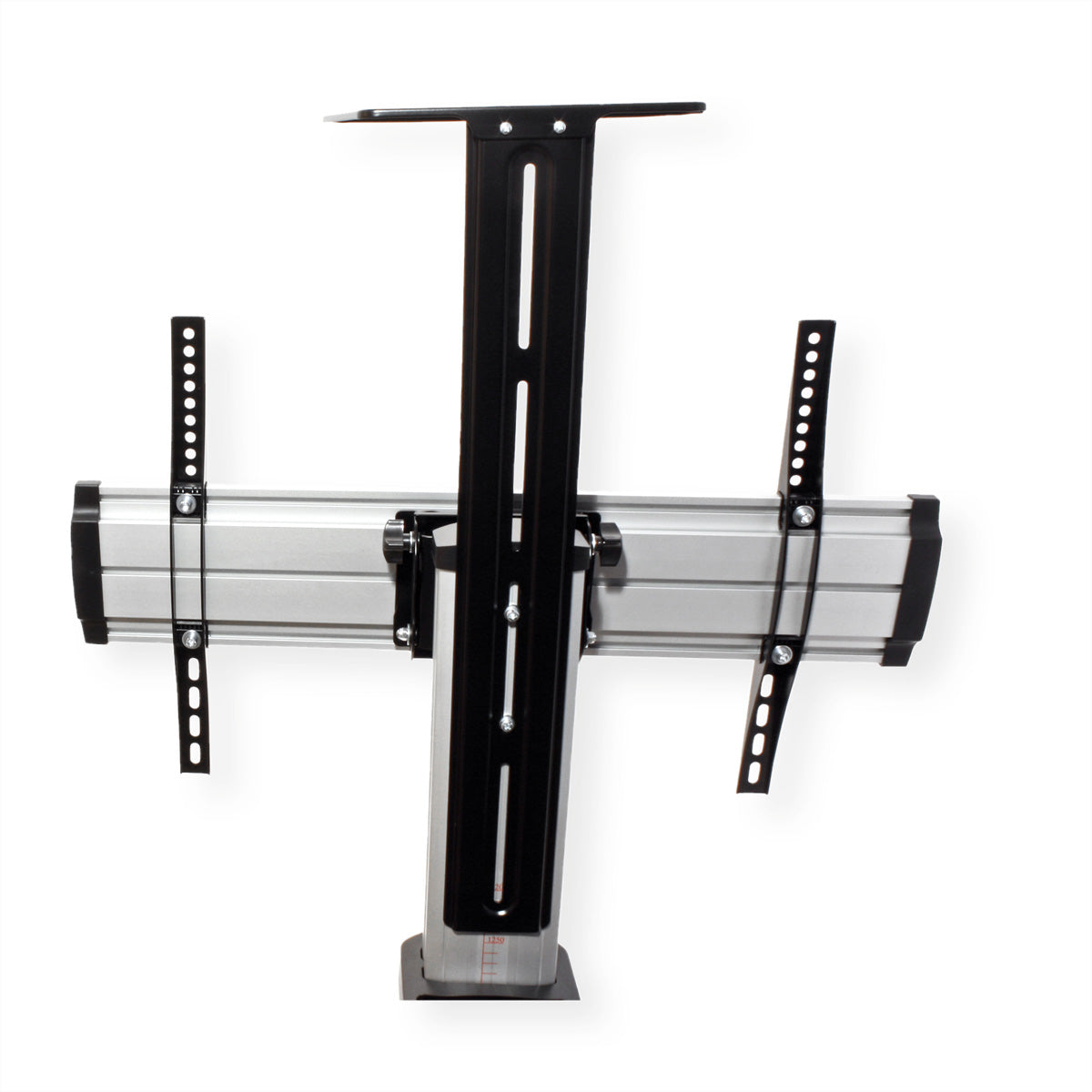 ROLINE TV-Wagen – 37–70" – VESA 200×200–600×400 – bis 50 kg, Höhenverstellbar, mit Rollen – Silber