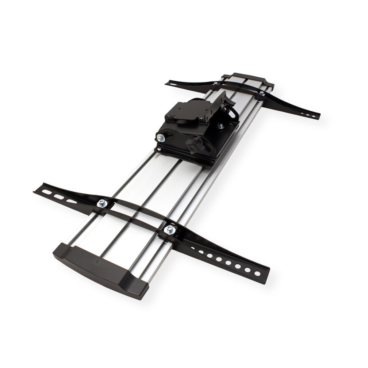 ROLINE TV-Wagen – 37–70" – VESA 200×200–600×400 – bis 50 kg, Höhenverstellbar, mit Rollen – Silber