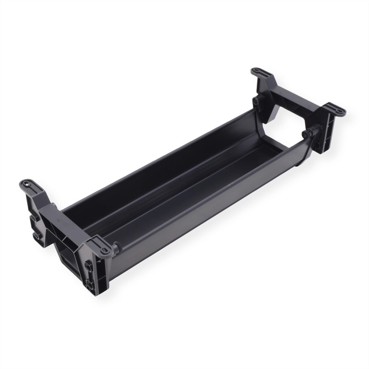 ROLINE Untertisch-Kabelwanne – 182 × 449 × 118 mm – ABS – Schwarz, Traglast 5 kg