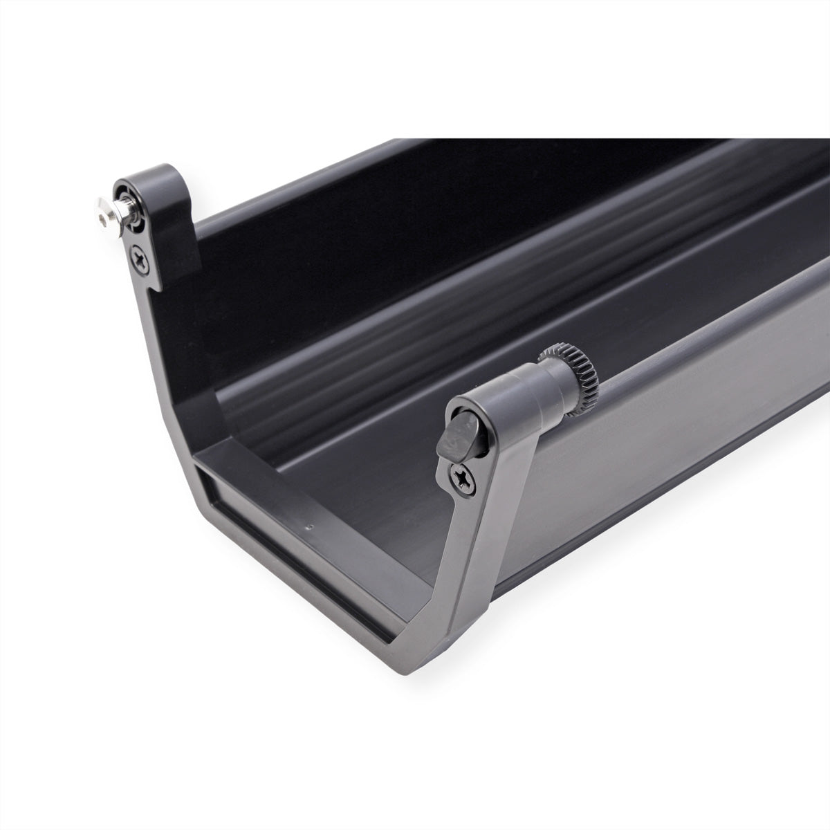 ROLINE Untertisch-Kabelwanne – 182 × 449 × 118 mm – ABS – Schwarz, Traglast 5 kg