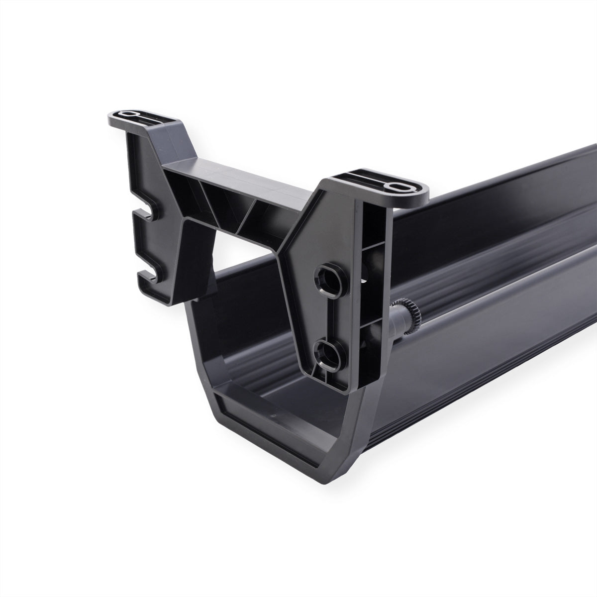 ROLINE Untertisch-Kabelwanne – 182 × 449 × 118 mm – ABS – Schwarz, Traglast 5 kg