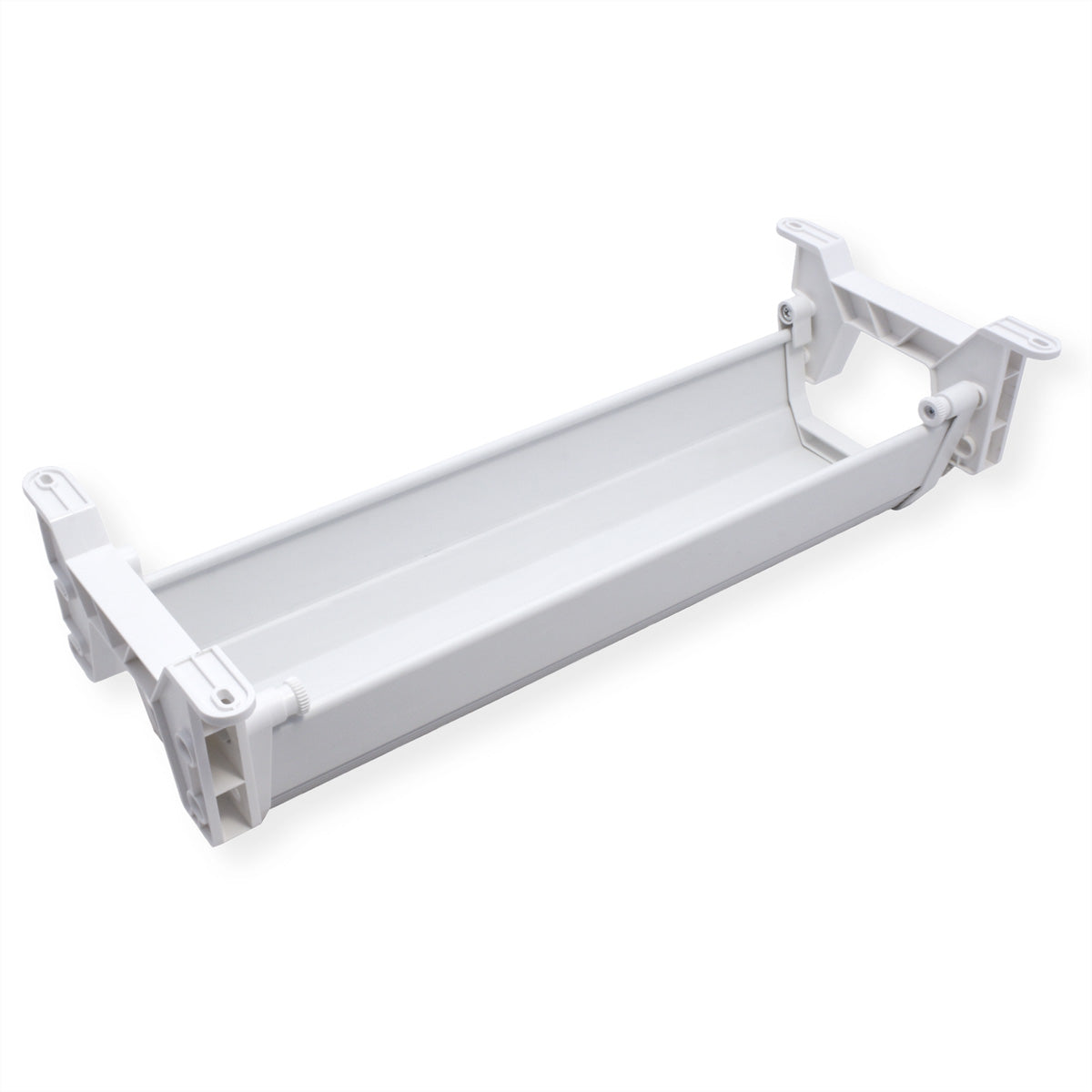 ROLINE Untertisch-Kabelwanne – 182 × 449 × 118 mm – ABS – Weiss, Traglast 5 kg
