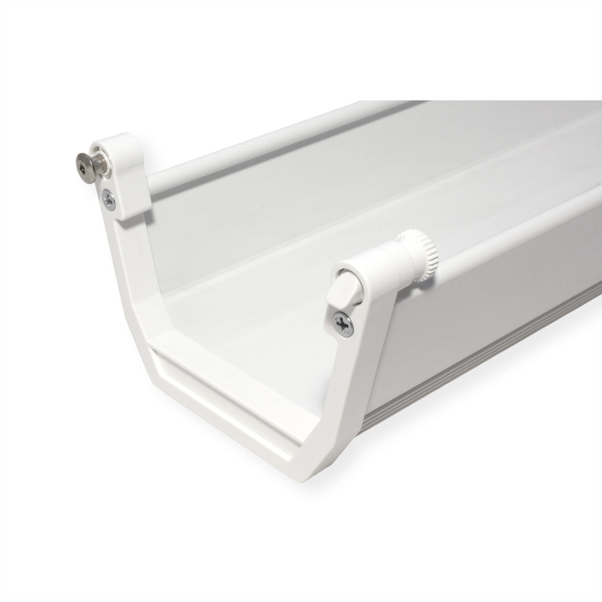 ROLINE Untertisch-Kabelwanne – 182 × 449 × 118 mm – ABS – Weiss, Traglast 5 kg