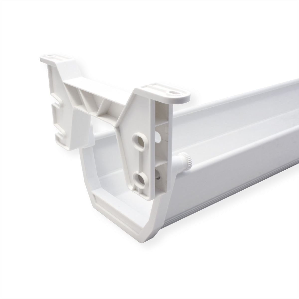 ROLINE Untertisch-Kabelwanne – 182 × 449 × 118 mm – ABS – Weiss, Traglast 5 kg