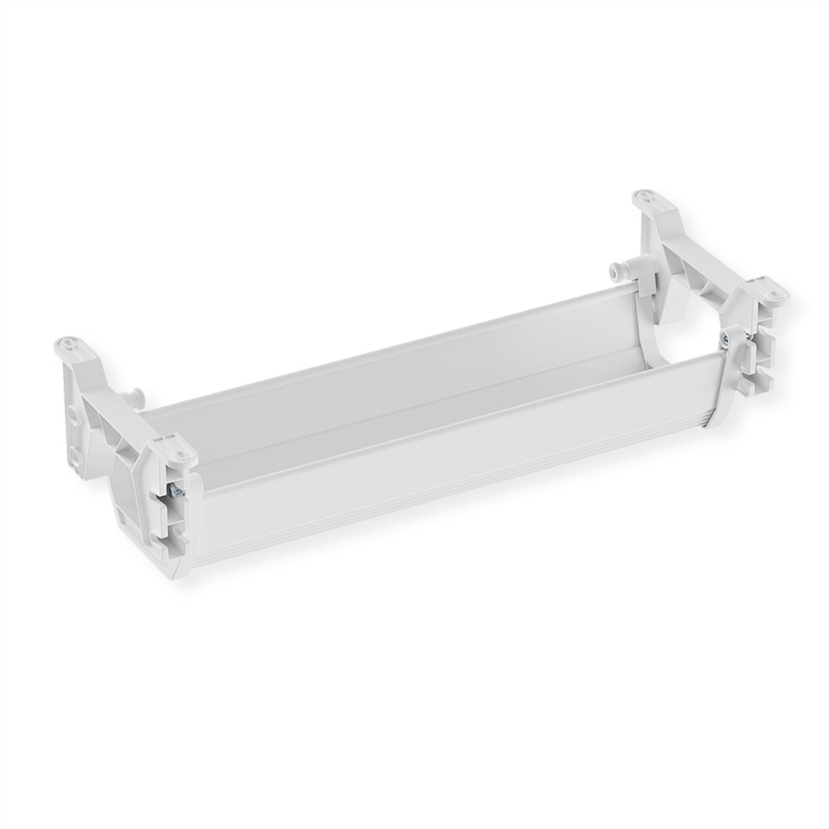 ROLINE Untertisch-Kabelwanne – 182 × 449 × 118 mm – ABS – Weiss, Traglast 5 kg