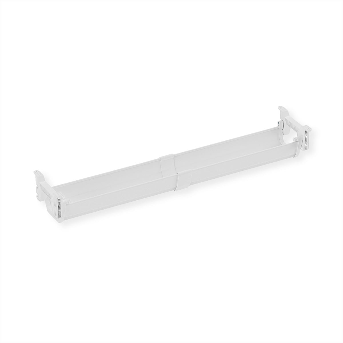 ROLINE Easy2Open Untertisch-Kabelwanne – 182 × 858 × 118 mm – ABS – Weiss, Untertischmontage, 5 kg Traglast