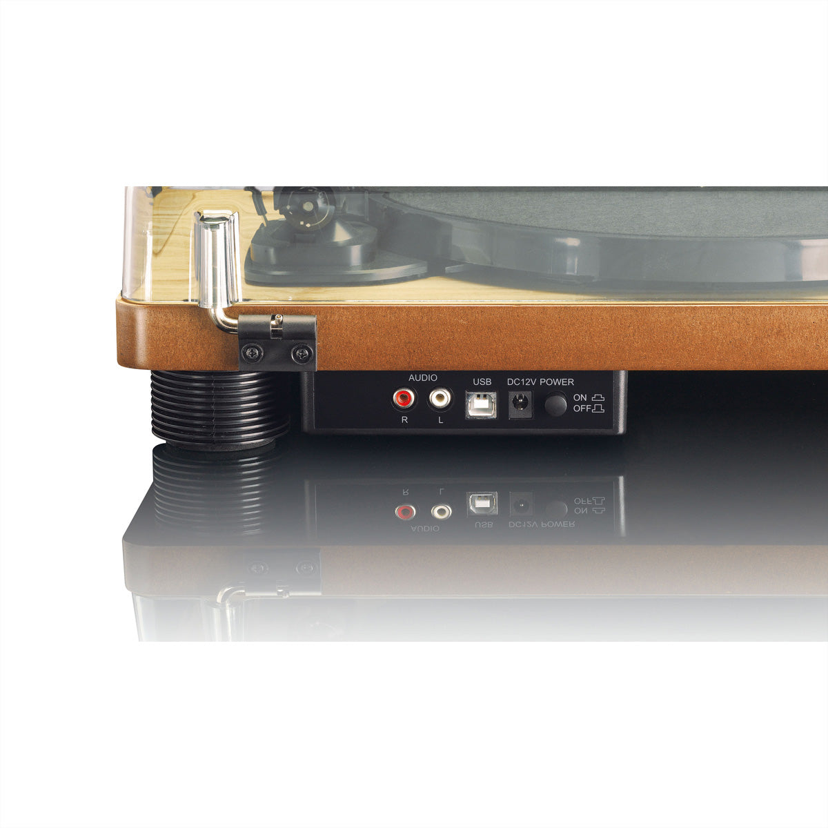 Lenco LS-50WD – Plattenspieler (Riemenantrieb), Phono-Vorverstärker, 33⅓/45/78 U/min – Holz