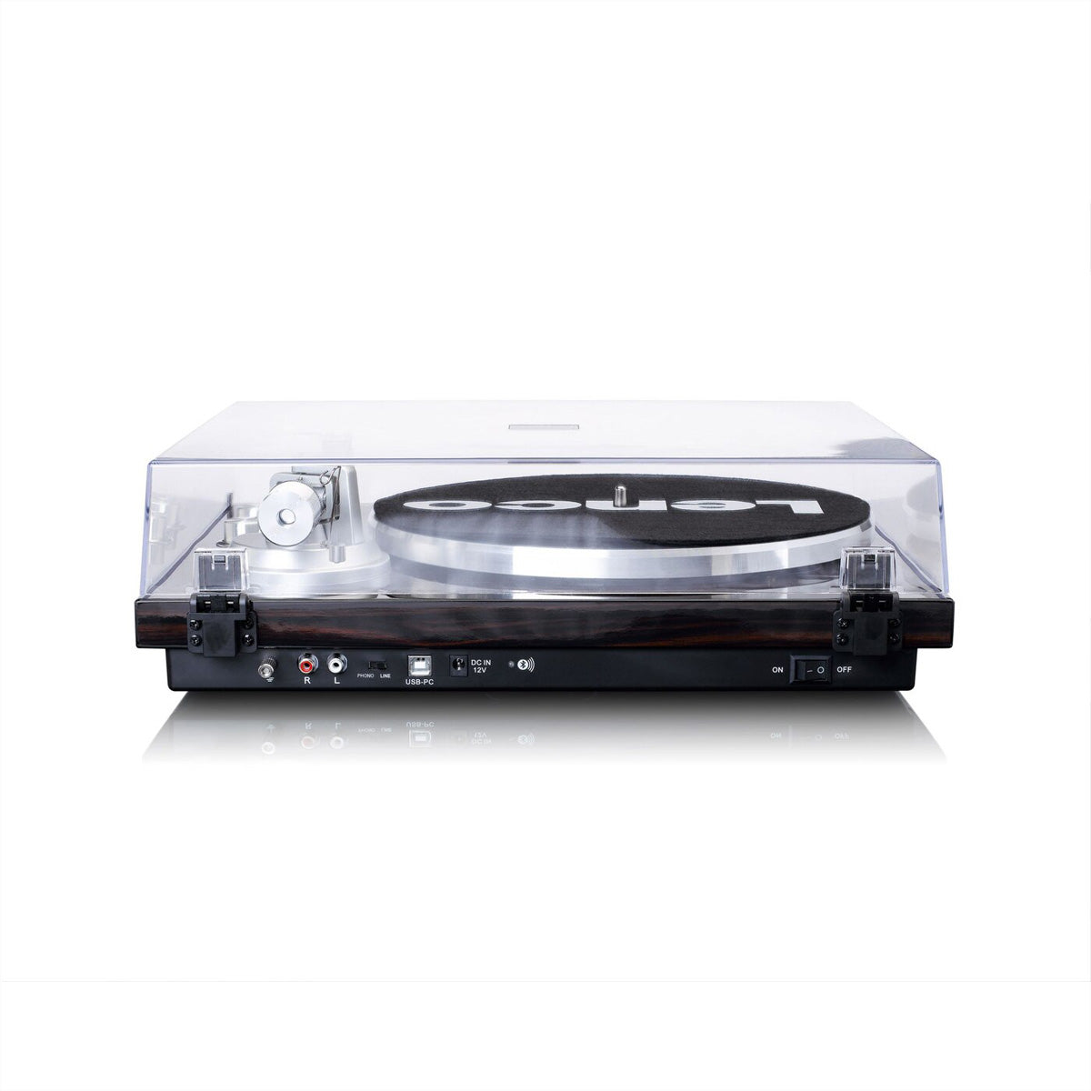 Lenco LBT-188 – Plattenspieler (Riemenantrieb), Bluetooth, Phono-Vorverstärker, 33⅓/45 U/min – Walnuss