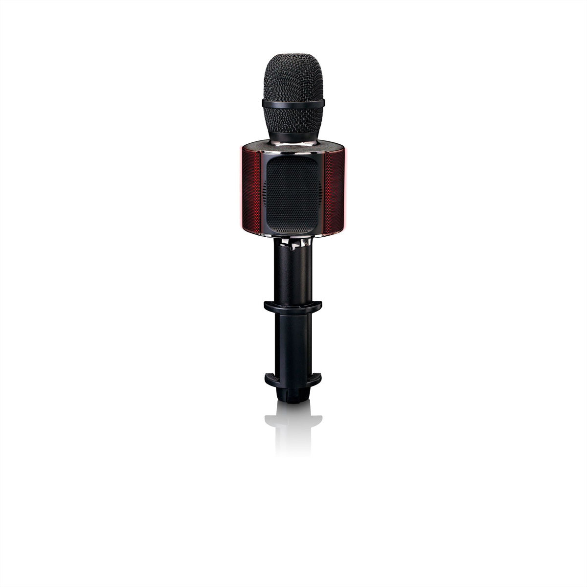 Lenco BMC-090 Karaoke-Mikrofon – Bluetooth, Kabellos, 8 h Akku, 5 W, für HiFi-Geräte/Mobiltelefone, Schwarz