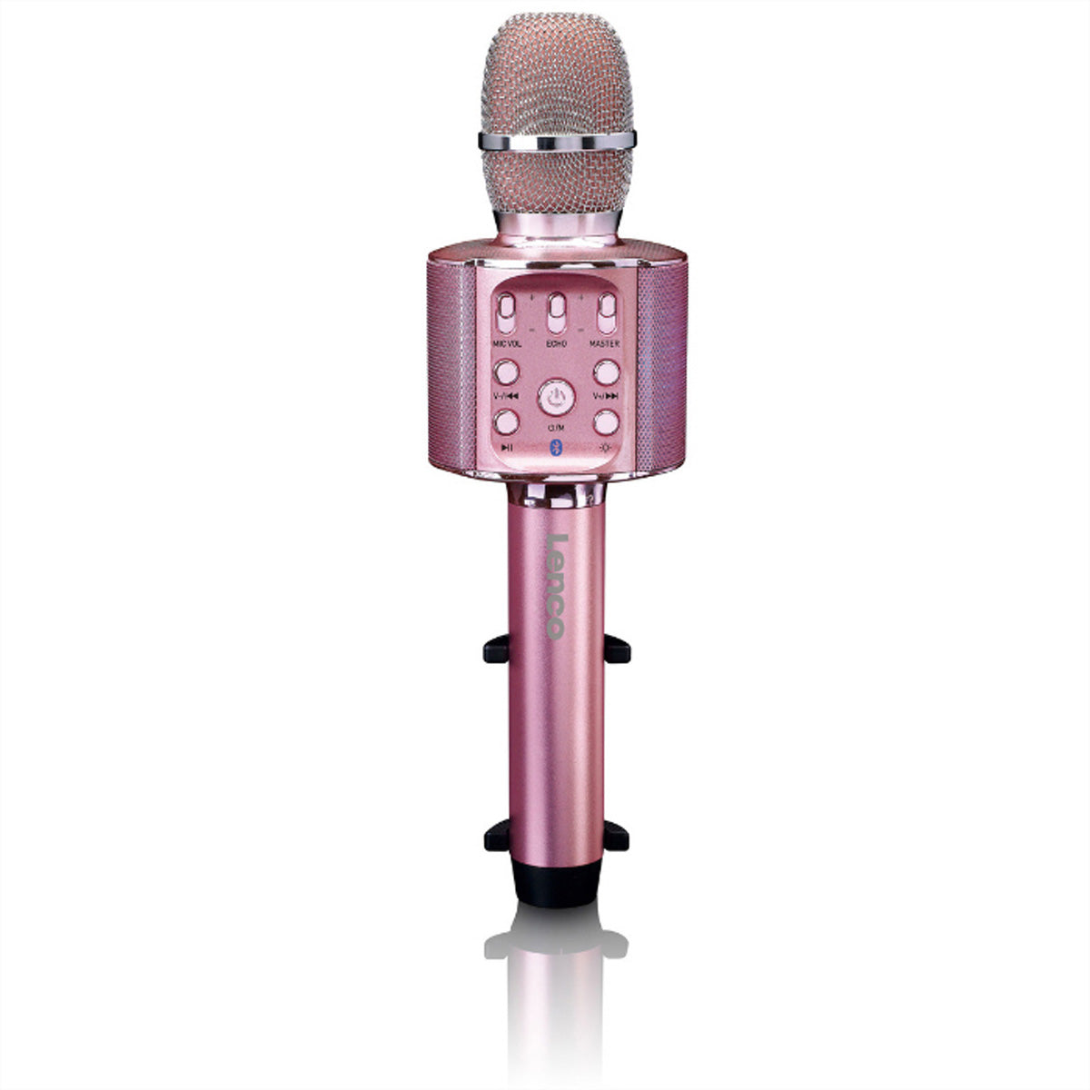 Lenco BMC-090 Tischmikrofon – Bluetooth, 3,5 mm Klinke, USB-A, Kabellos, Roségold