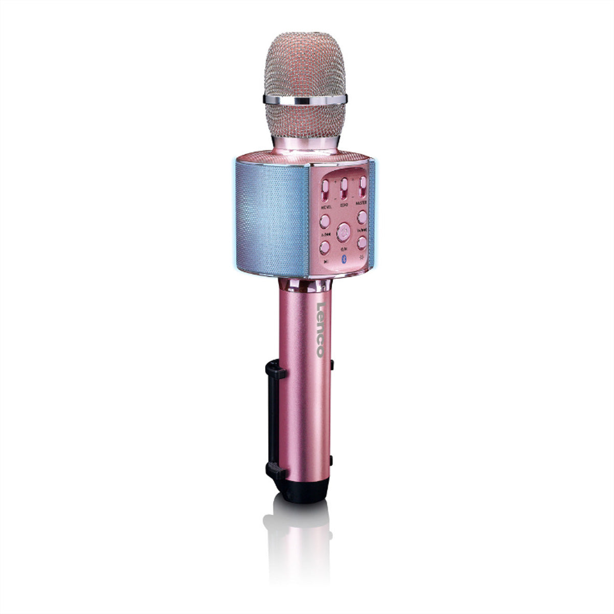 Lenco BMC-090 Tischmikrofon – Bluetooth, 3,5 mm Klinke, USB-A, Kabellos, Roségold