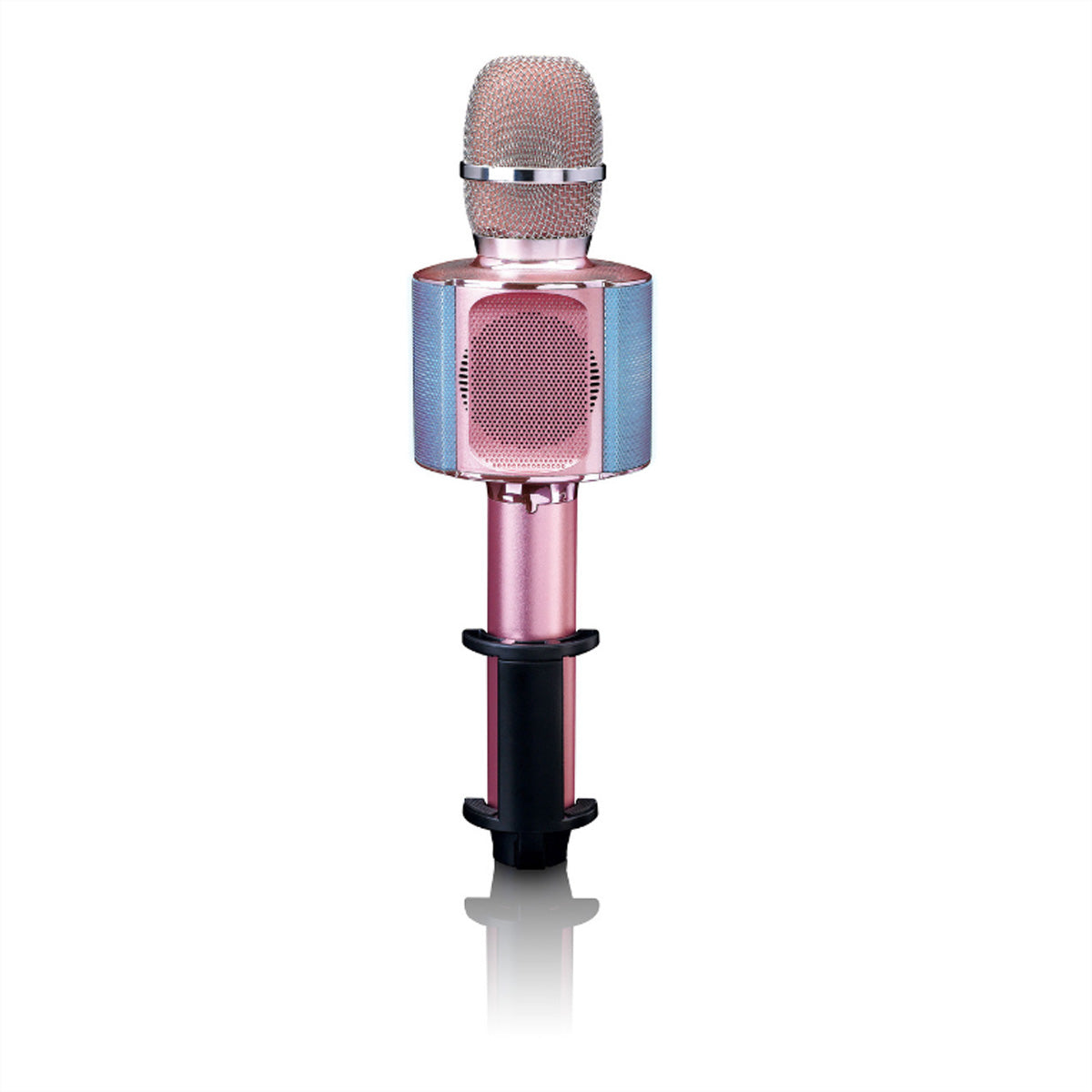 Lenco BMC-090 Tischmikrofon – Bluetooth, 3,5 mm Klinke, USB-A, Kabellos, Roségold