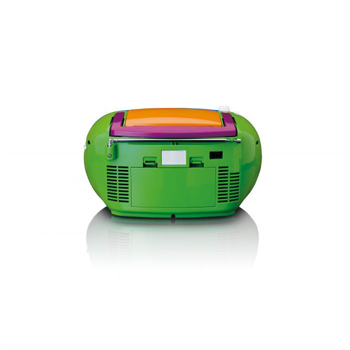 Lenco SCD-971 – CD-Boombox, UKW-Radio, Kassette, Netz- und Batteriebetrieb – Mehrfarbig