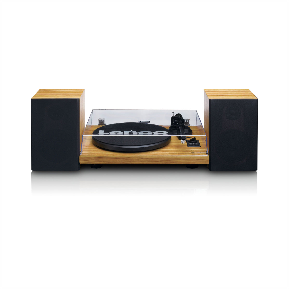 Lenco LS-500 – Plattenspieler (Riemenantrieb), Phono-Vorverstärker, Bluetooth, 33⅓/45 U/min – Holz