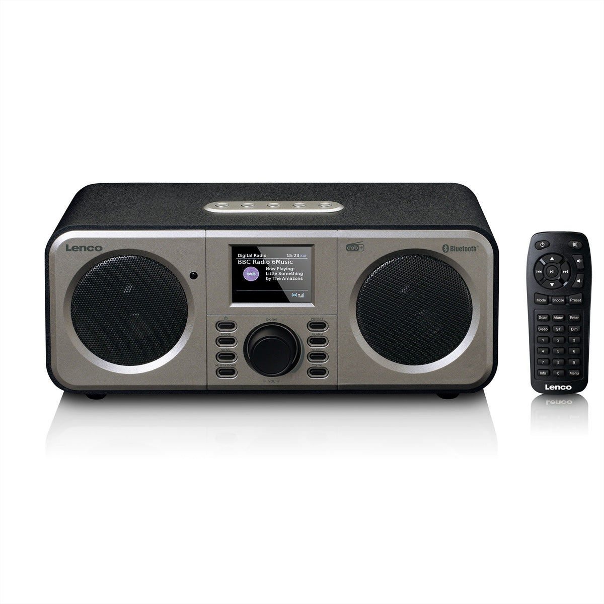 Lenco DAR-030 – DAB+/UKW-Tischradio, Bluetooth – Schwarz