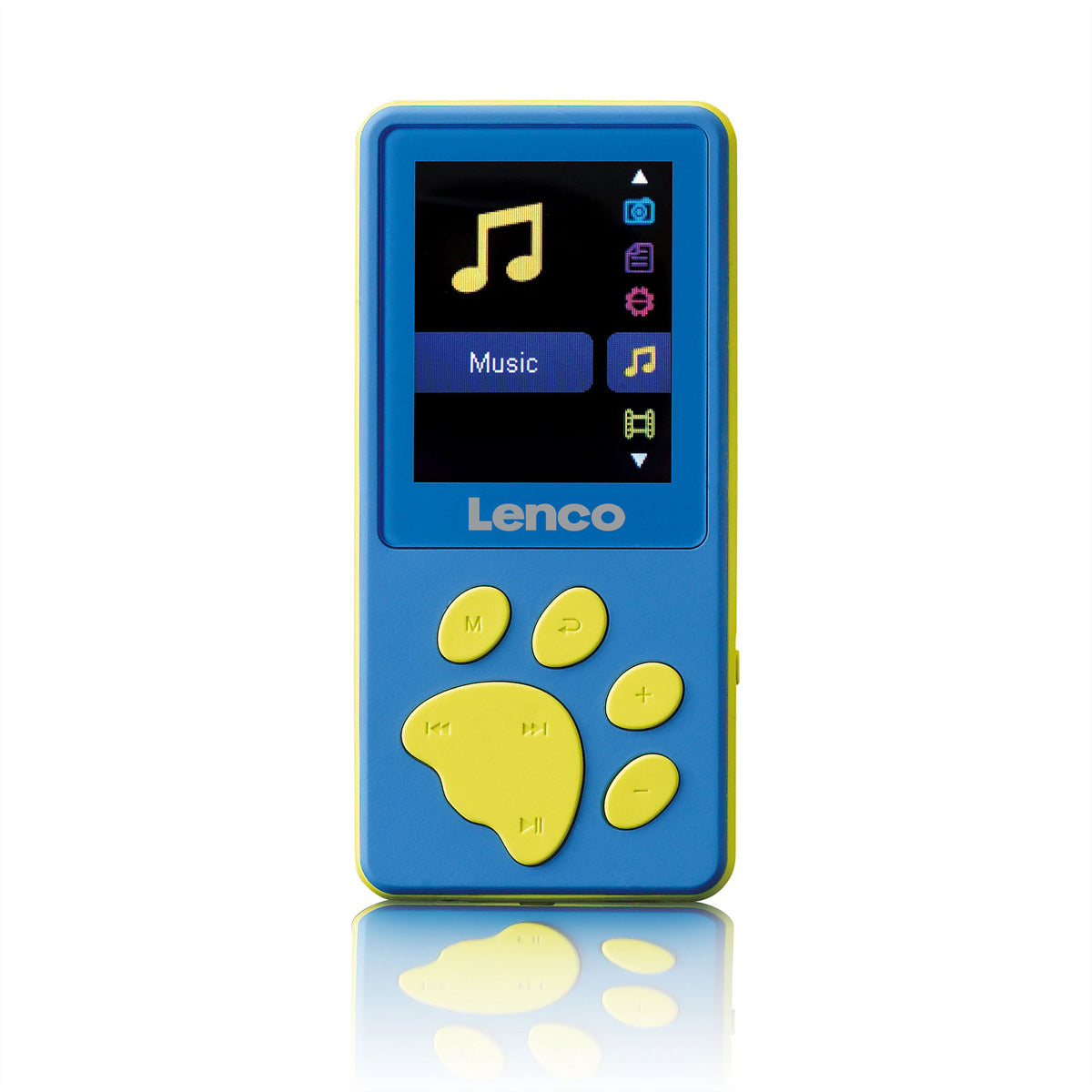 Lenco Xemio-560 – MP4-Player, 8 GB, MicroSD bis 64 GB, 1,8" Display, Micro-USB, 3,5 mm Klinke – Blau