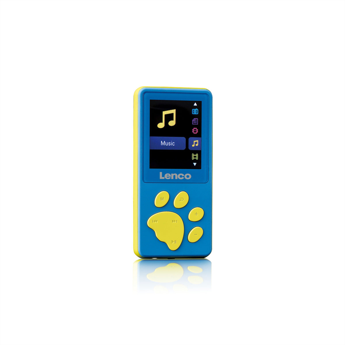 Lenco Xemio-560 – MP4-Player, 8 GB, MicroSD bis 64 GB, 1,8" Display, Micro-USB, 3,5 mm Klinke – Blau