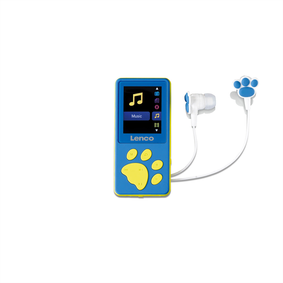 Lenco Xemio-560 – MP4-Player, 8 GB, MicroSD bis 64 GB, 1,8" Display, Micro-USB, 3,5 mm Klinke – Blau