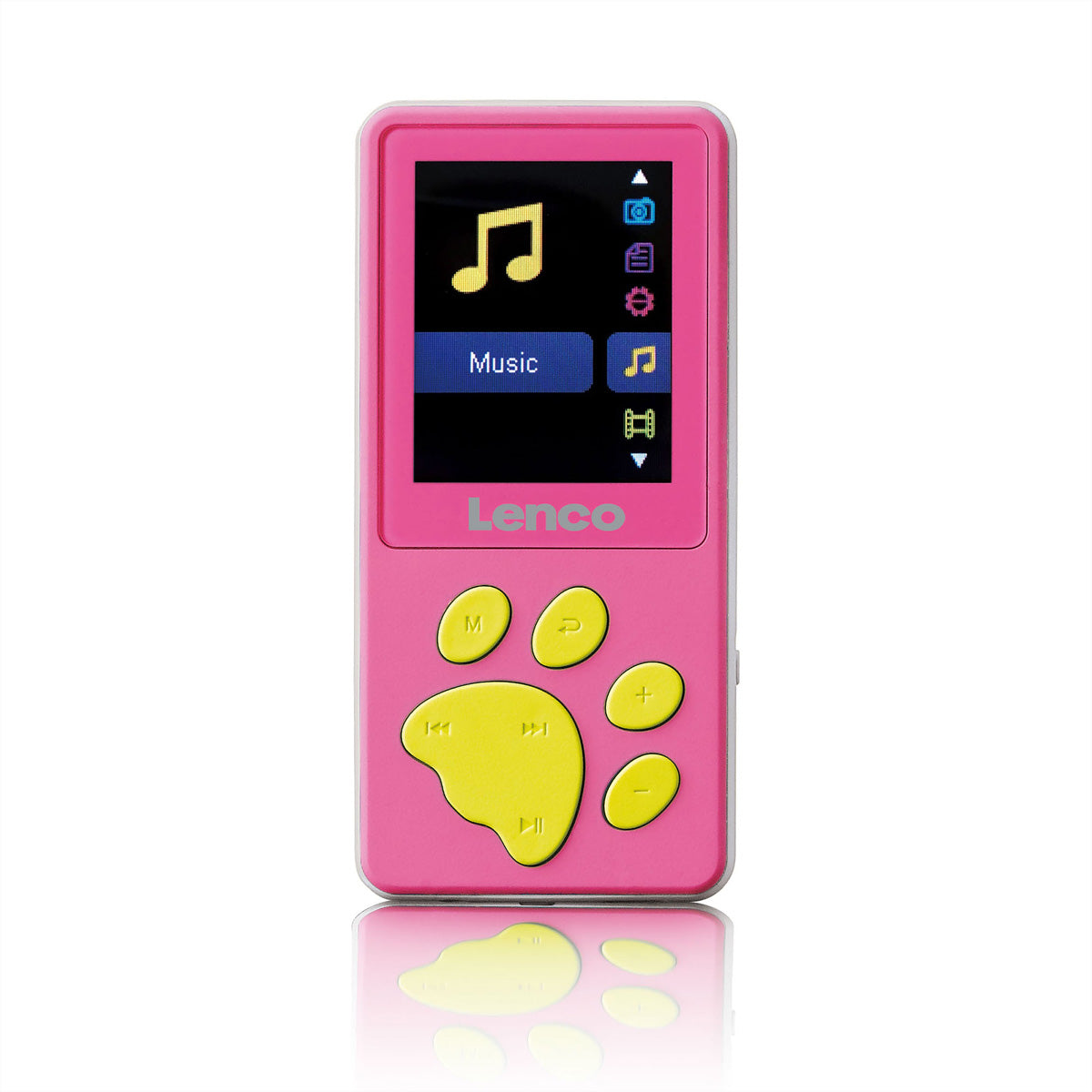Lenco Xemio-560 – Hi-Res-Player (8 GB, MicroSD bis 64 GB, 1,8" Display, integriertes Mikrofon) – Pink