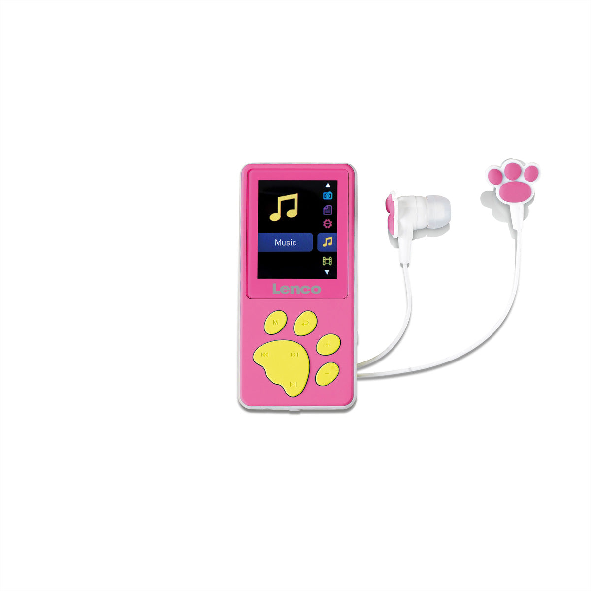 Lenco Xemio-560 – Hi-Res-Player (8 GB, MicroSD bis 64 GB, 1,8" Display, integriertes Mikrofon) – Pink