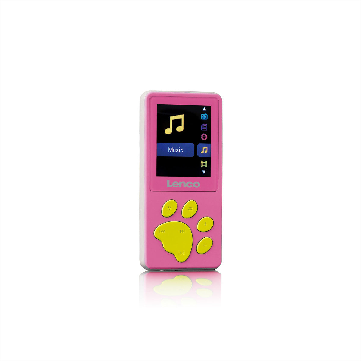 Lenco Xemio-560 – Hi-Res-Player (8 GB, MicroSD bis 64 GB, 1,8" Display, integriertes Mikrofon) – Pink
