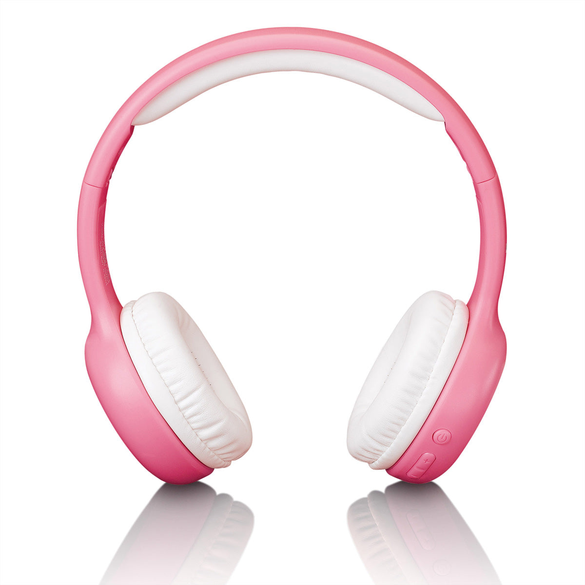 Lenco HPB-110 Kinderkopfhörer – Over-Ear, Stereo, Kabel + BT, 3,5 mm Klinke, 85 dB Lautstärke-Limit, Pink