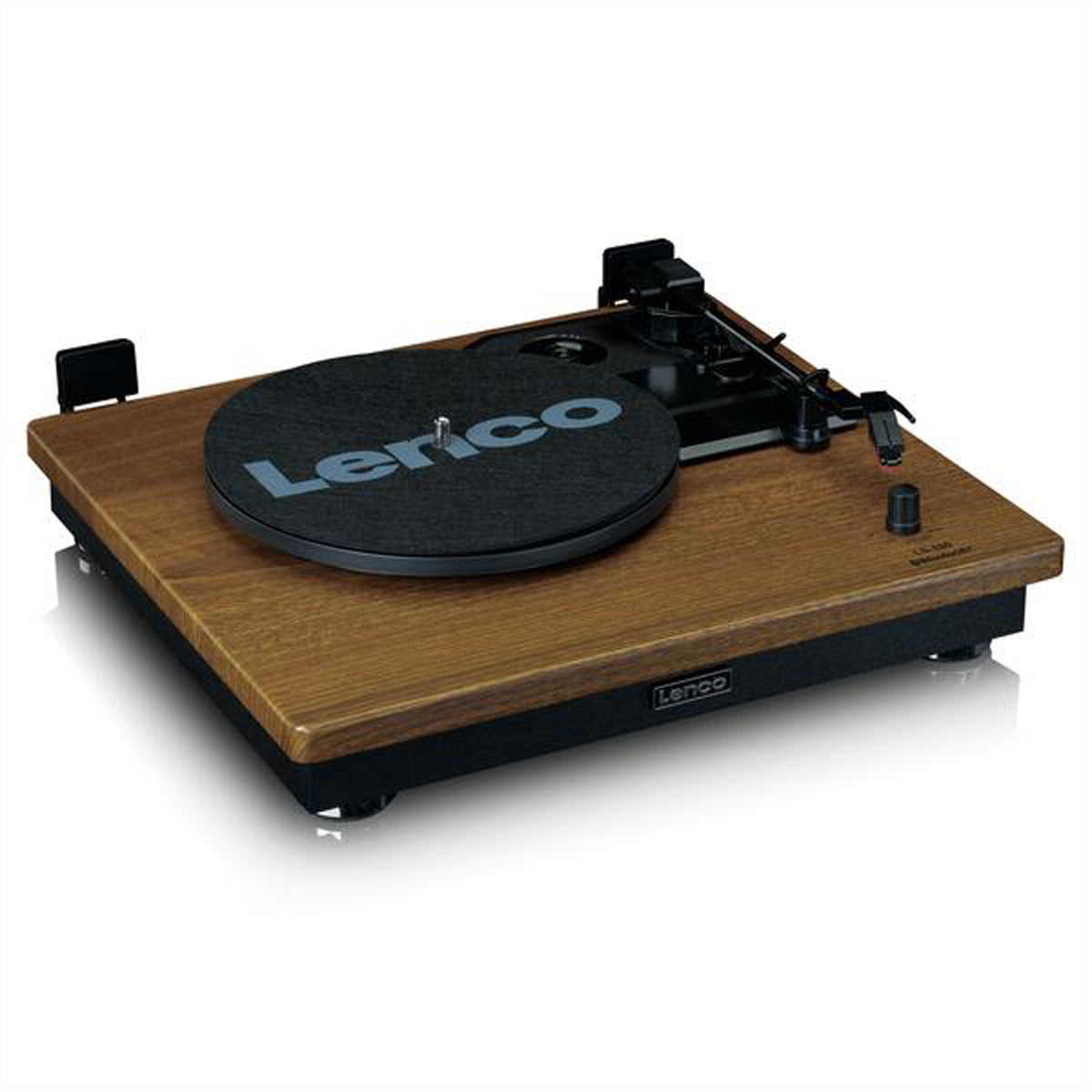 Lenco LS-100 – Plattenspieler (Riemenantrieb, automatisch), Bluetooth 5.0, 33⅓/45/78 U/min – Braun