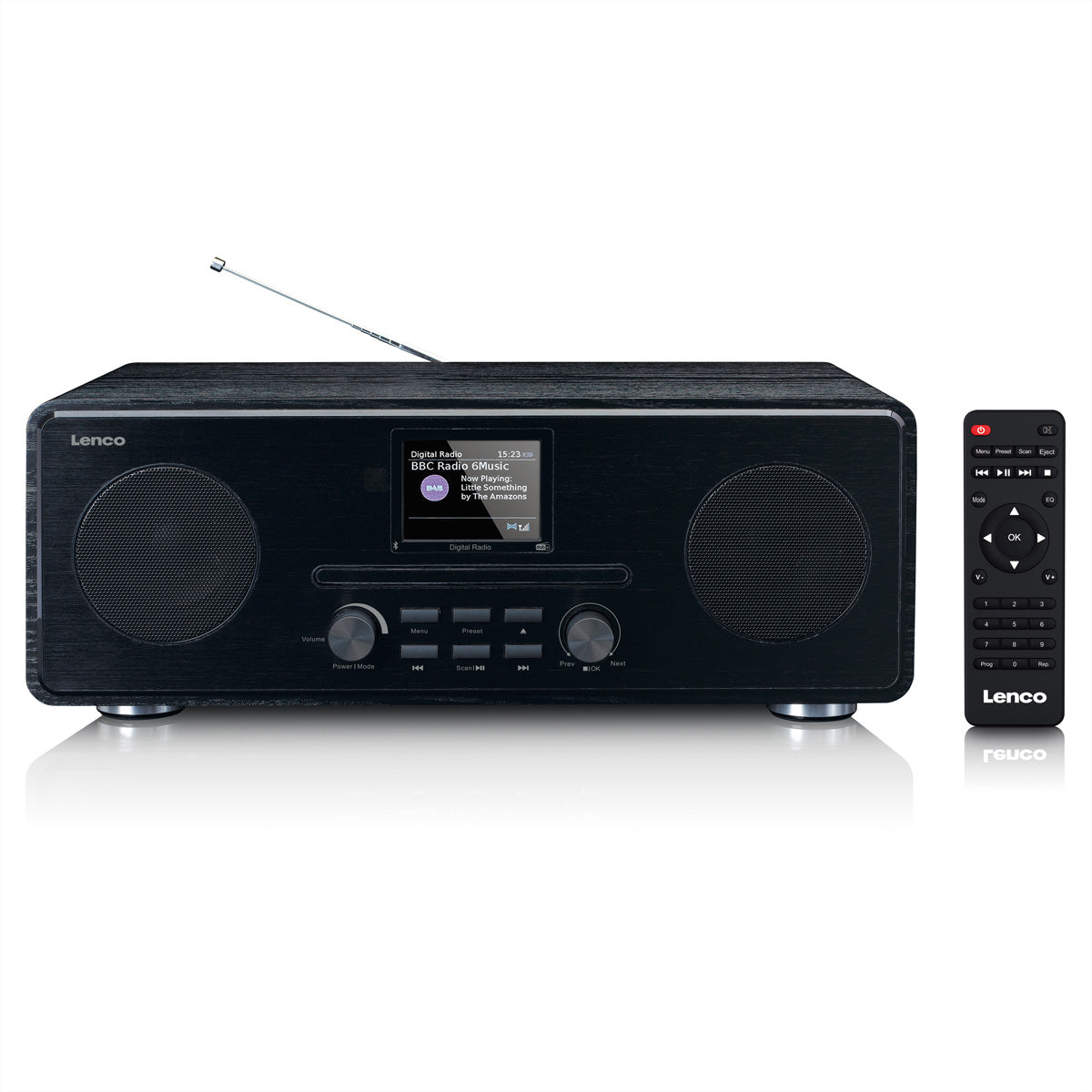 Lenco DAR-061 – DAB+/UKW-Tischradio, Bluetooth, CD – Schwarz