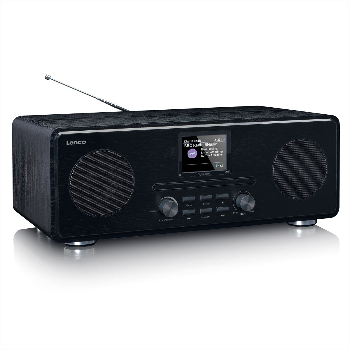 Lenco DAR-061 – DAB+/UKW-Tischradio, Bluetooth, CD – Schwarz
