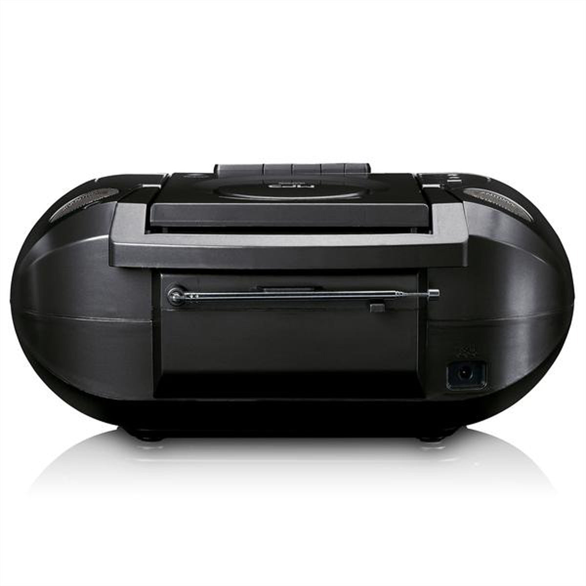 Lenco SCD-6900 – CD-Boombox, DAB+/UKW, Bluetooth, Kassette, USB, AUX – Schwarz