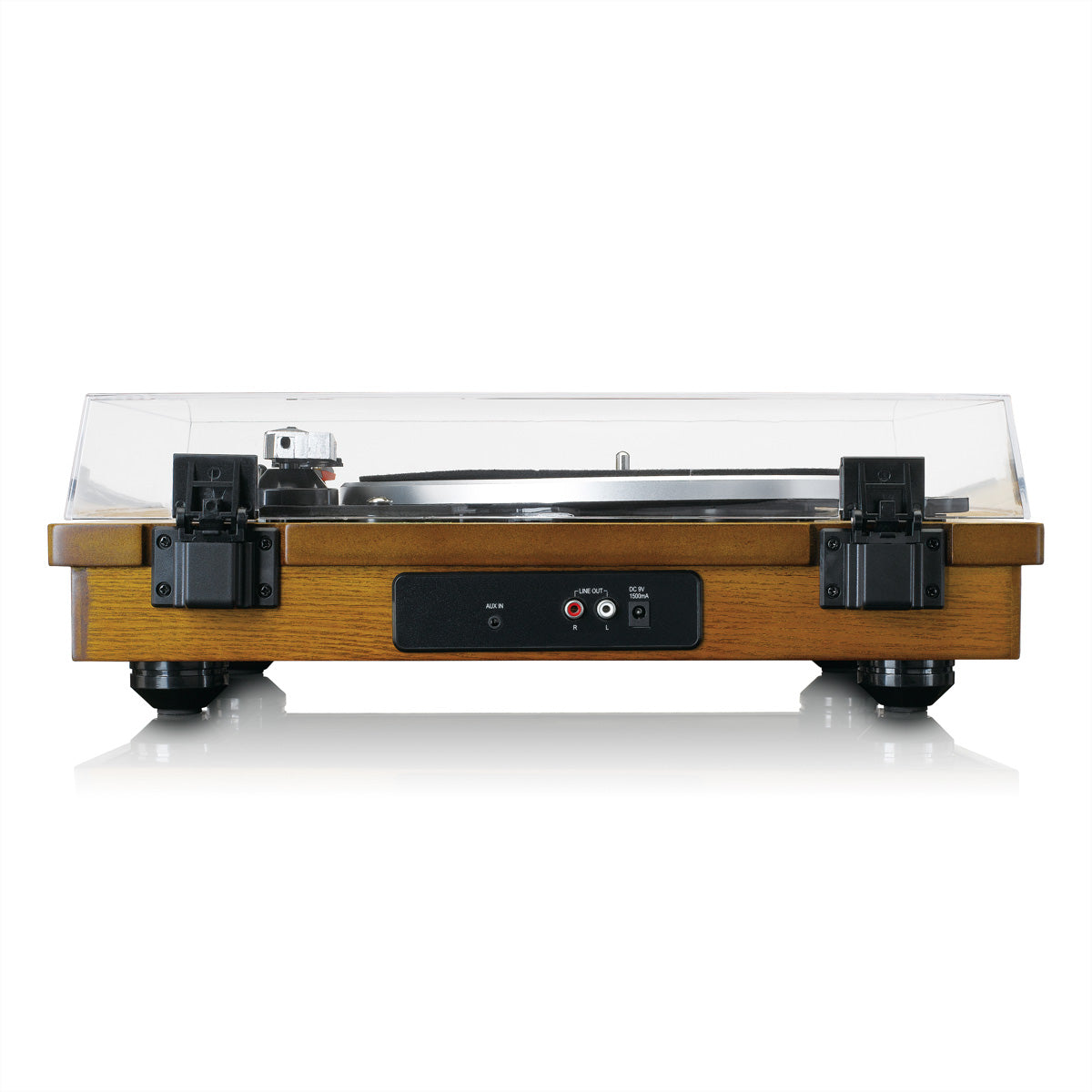 Lenco LS-55 – Plattenspieler (Riemenantrieb, halbautomatisch), Bluetooth, USB, 33⅓/45/78 U/min – Walnuss
