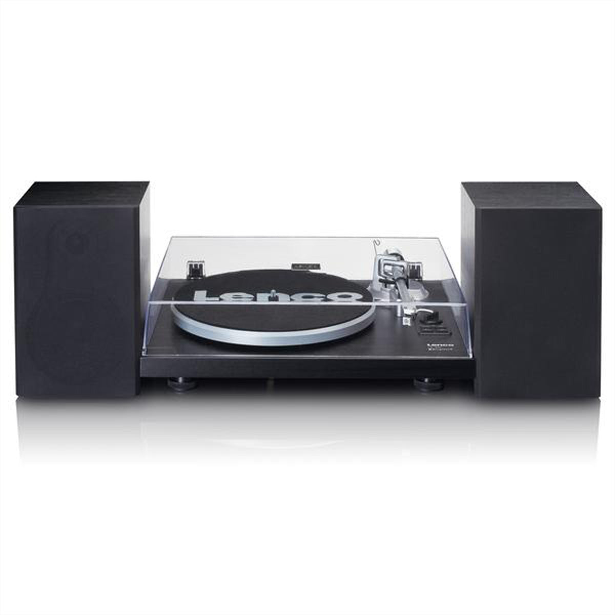 Lenco LS-500 – Plattenspieler (Riemenantrieb), Bluetooth, Phono-Vorverstärker, 33⅓/45 U/min – Schwarz