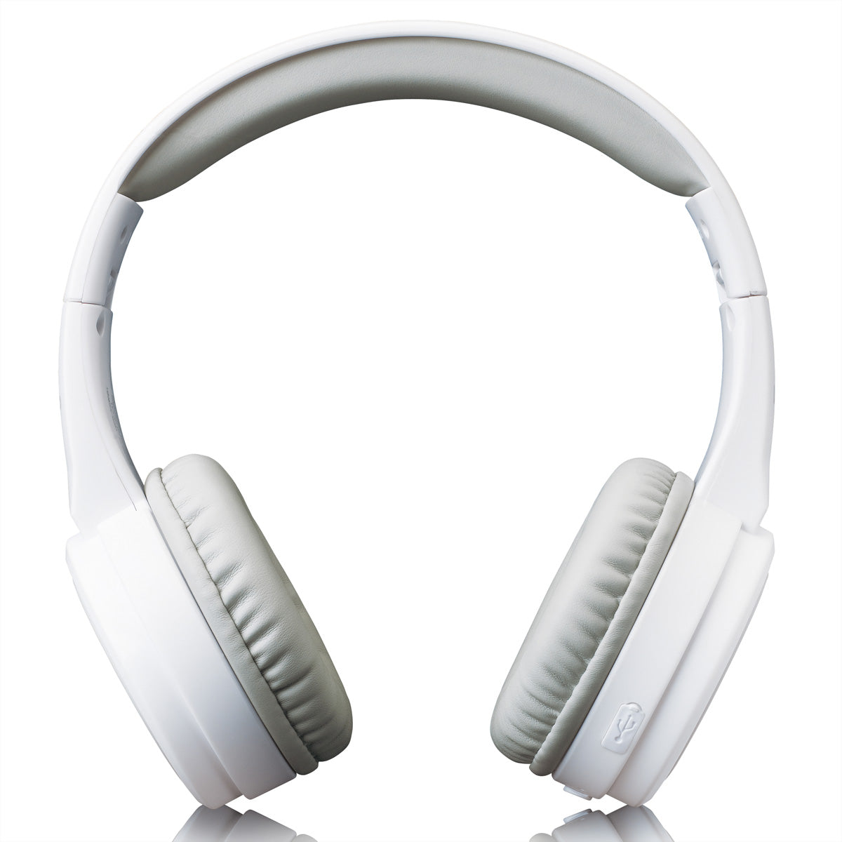 Lenco HPB-330 On-Ear Kopfhörer – Stereo, Kabel + BT, 3,5 mm Klinke, Weiss, BT 5.0