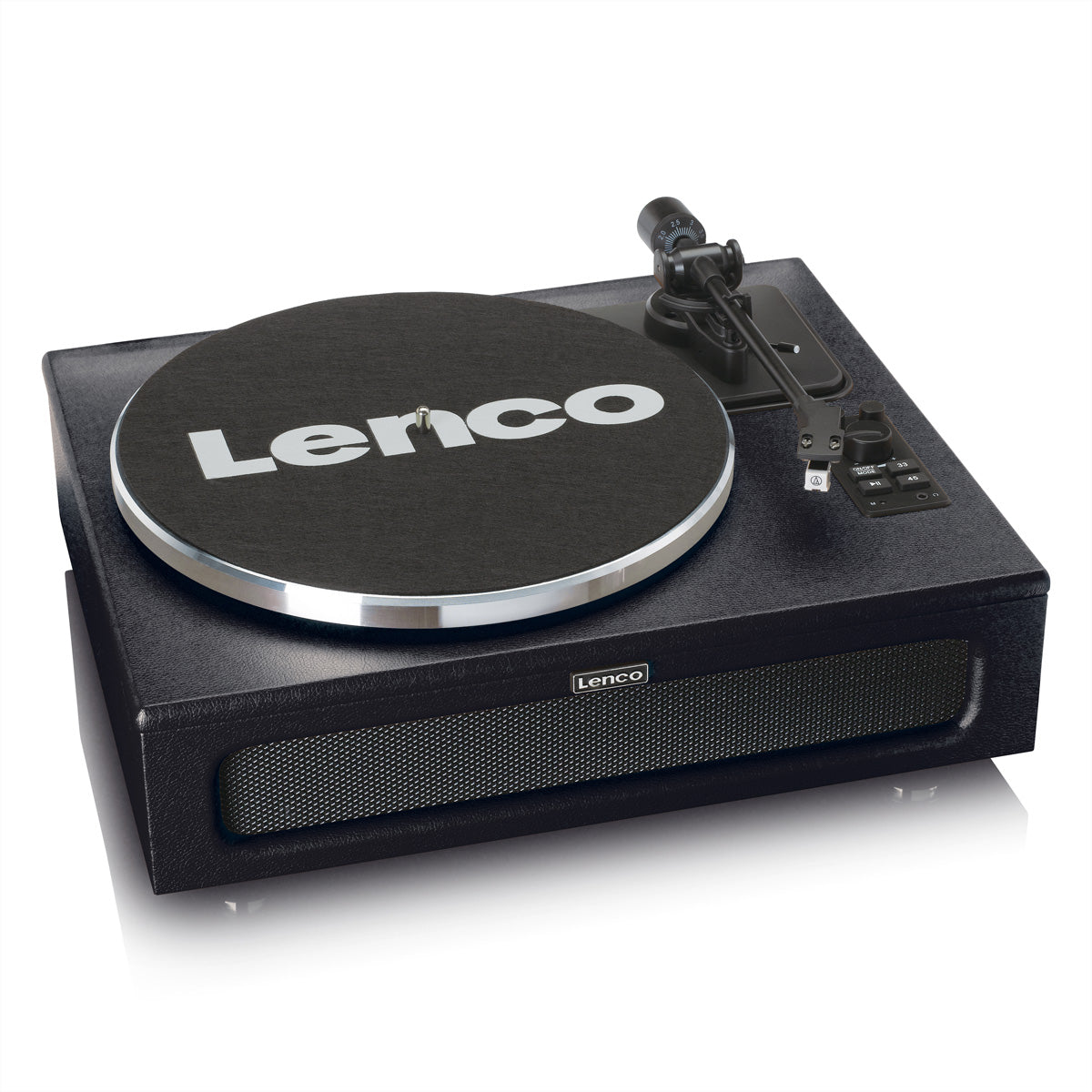 Lenco LS-430 – Plattenspieler (Riemenantrieb), Bluetooth, Phono-Vorverstärker, 33⅓/45 U/min – Schwarz