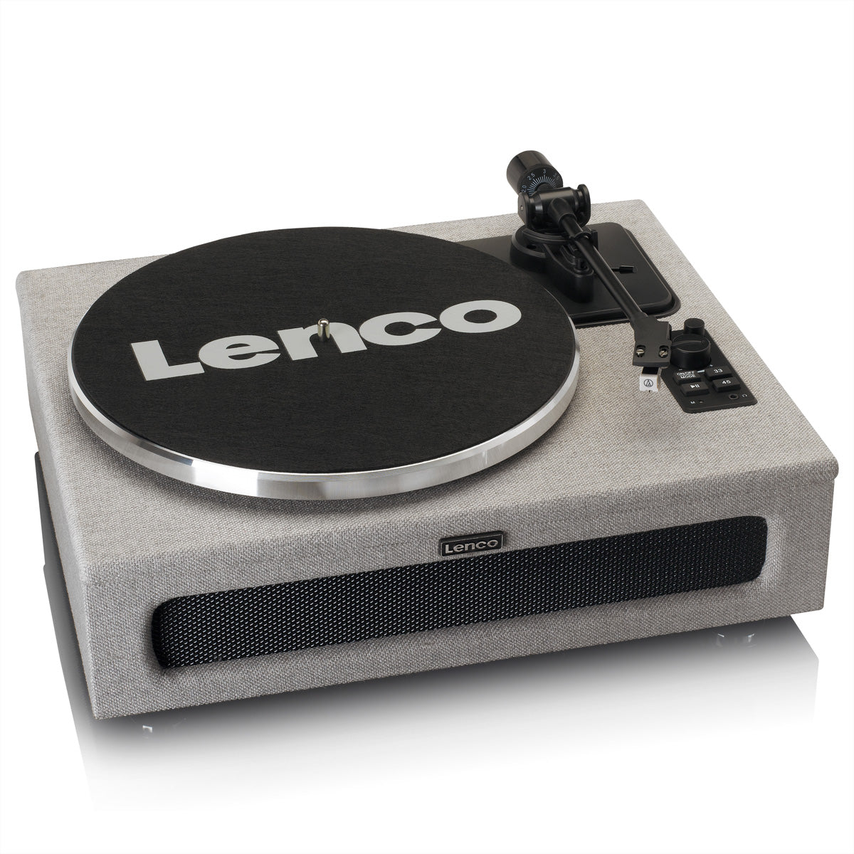 Lenco LS-440 – Plattenspieler (Riemenantrieb, automatisch), Bluetooth, Vorverstärker, 33/45 U/min – Grau