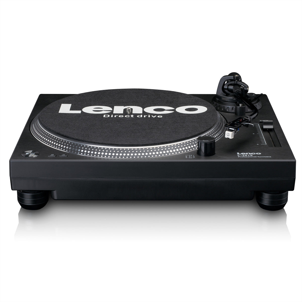 Lenco L-3818BK – Plattenspieler (Direktantrieb, automatisch), Phono-Vorverstärker, 33⅓/45 U/min – Schwarz