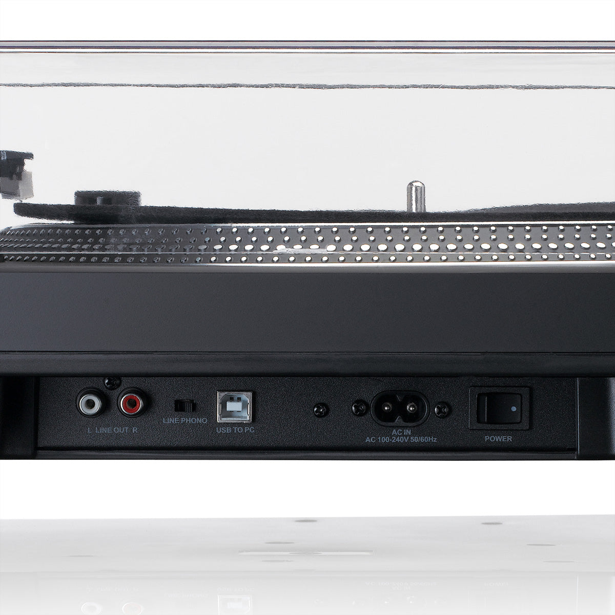 Lenco L-3818BK – Plattenspieler (Direktantrieb, automatisch), Phono-Vorverstärker, 33⅓/45 U/min – Schwarz