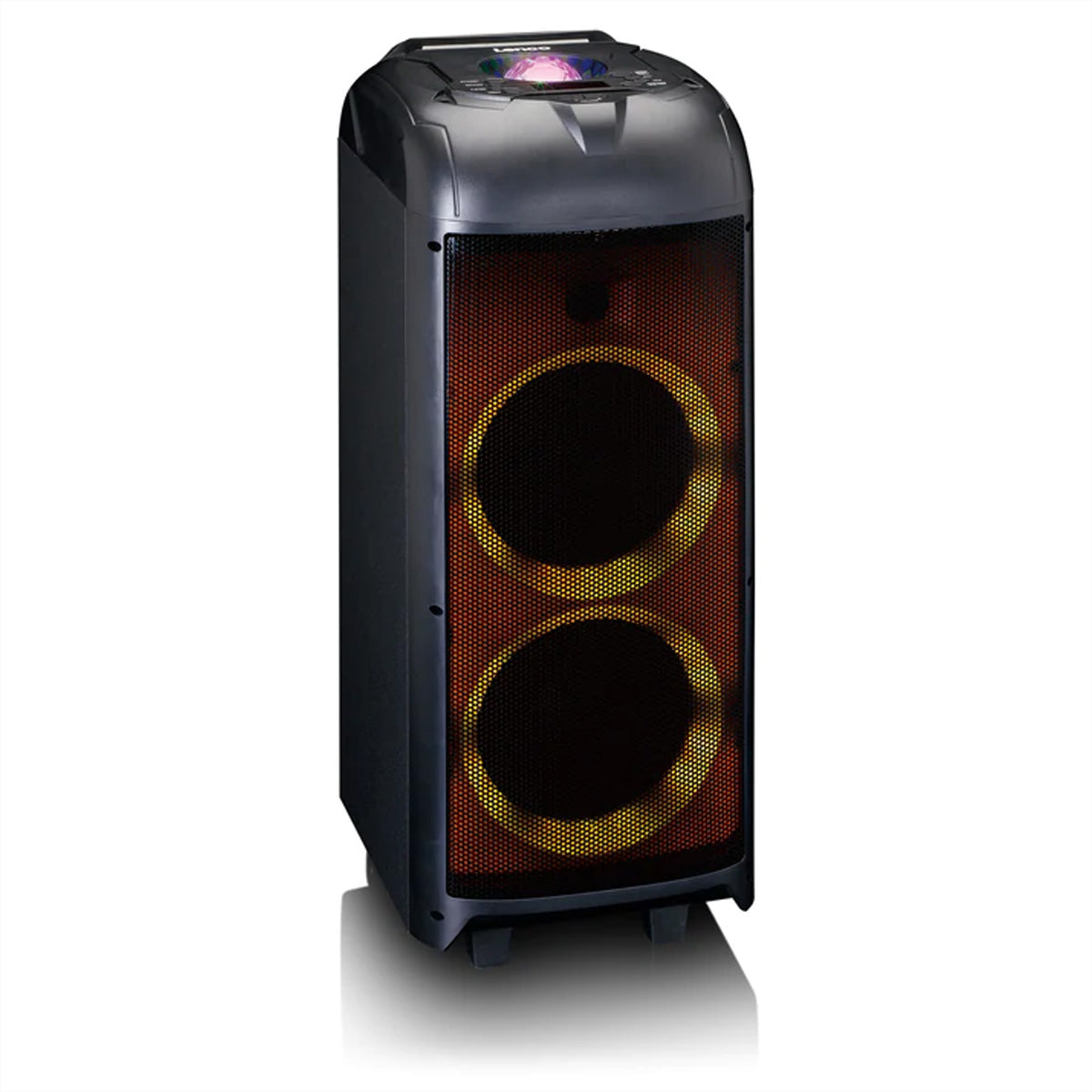 Lenco PA-260BK – Party-Lautsprecher – 150 W, Diskokugel, 12 h – Schwarz