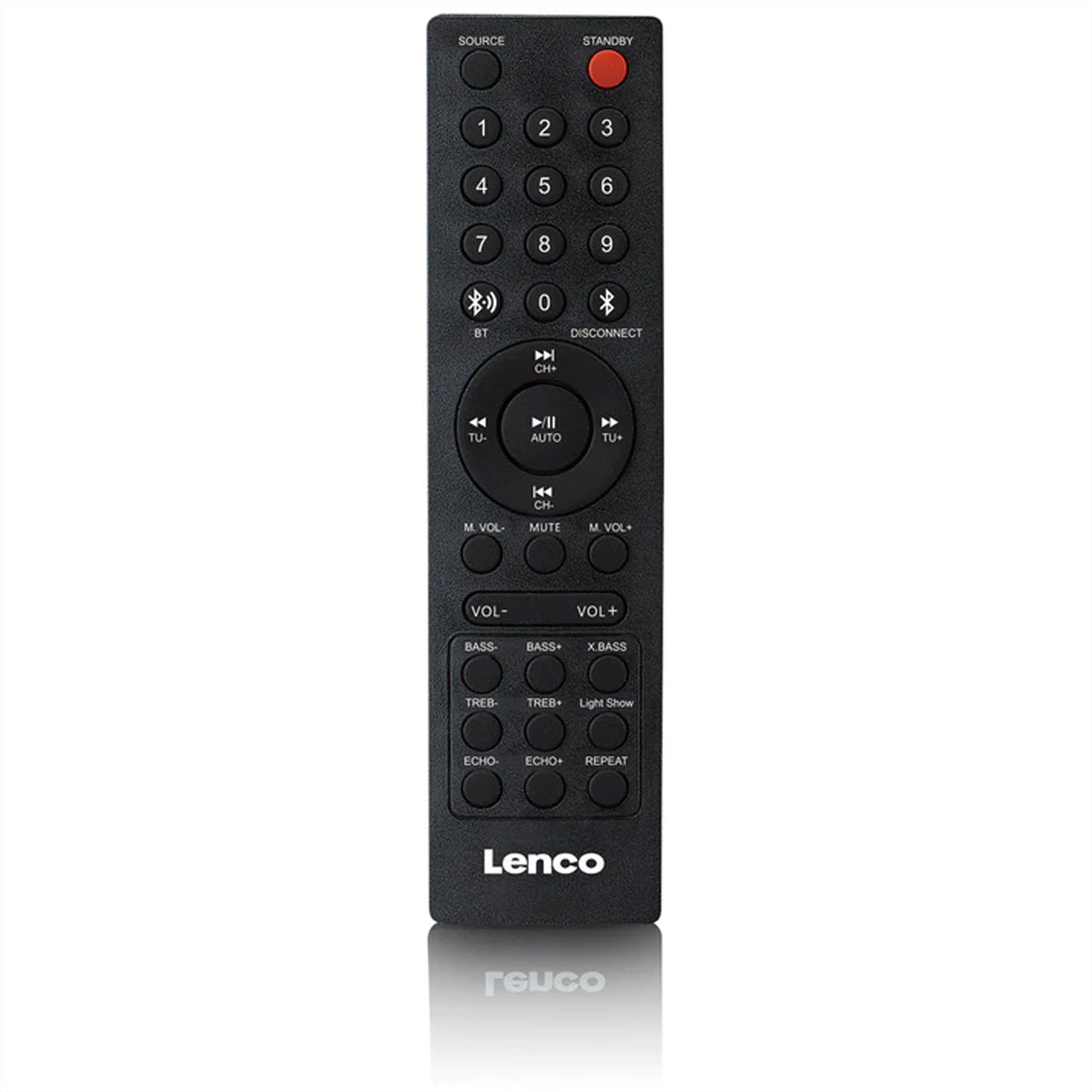 Lenco PA-260BK – Party-Lautsprecher – 150 W, Diskokugel, 12 h – Schwarz