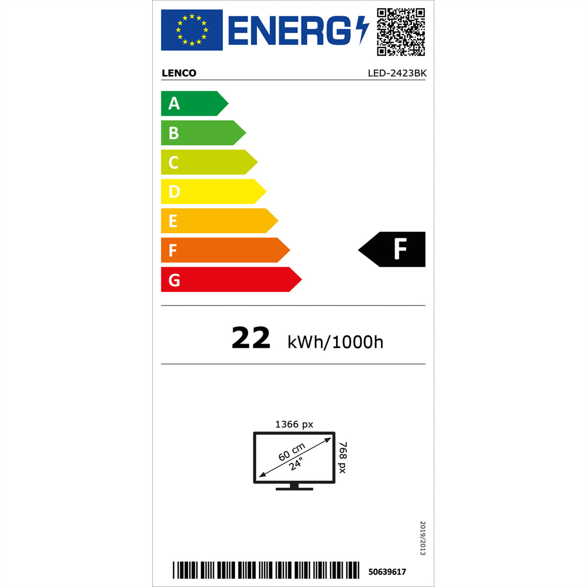 Lenco LED-2423BK – 24" TV – HD – LCD – Android TV – 50 Hz – HDR