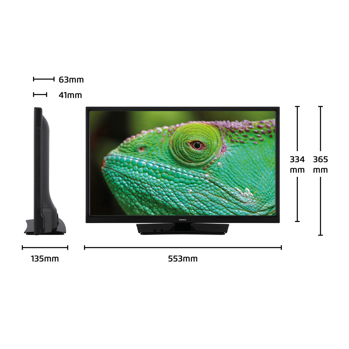 Lenco LED-2423BK – 24" TV – HD – LCD – Android TV – 50 Hz – HDR