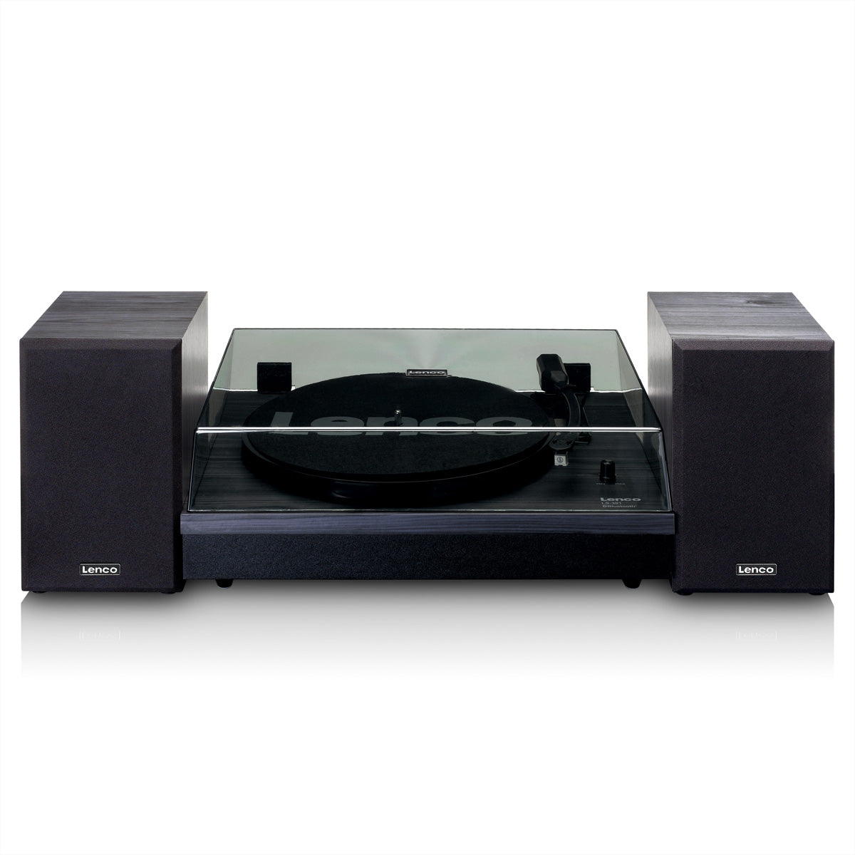 Lenco LS-301BK – Plattenspieler (Riemenantrieb, manuell), Bluetooth, 33⅓/45 – Schwarz