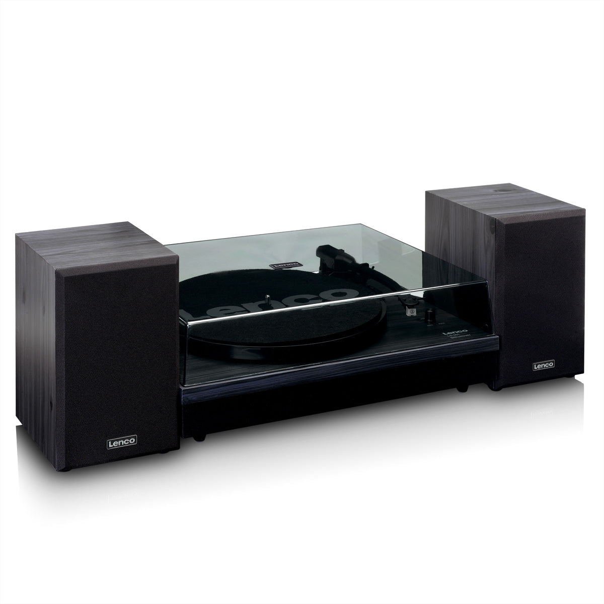 Lenco LS-301BK – Plattenspieler (Riemenantrieb, manuell), Bluetooth, 33⅓/45 – Schwarz