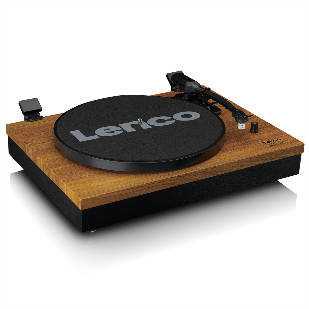 Lenco LS-310WD – Plattenspieler (Riemenantrieb, manuell), Bluetooth, 33⅓/45 U/min – Holz
